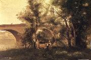 Corot Camille, seine al bridge